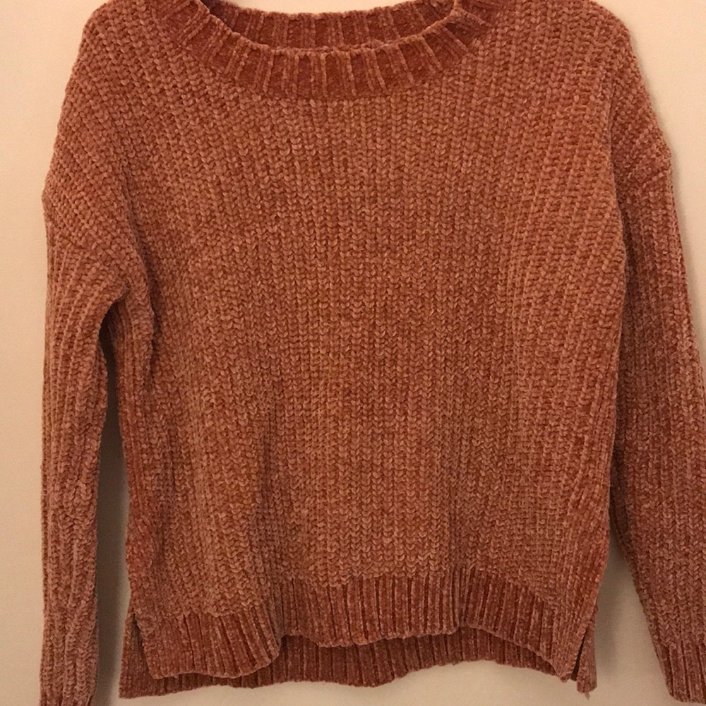 Orange pullover sweater